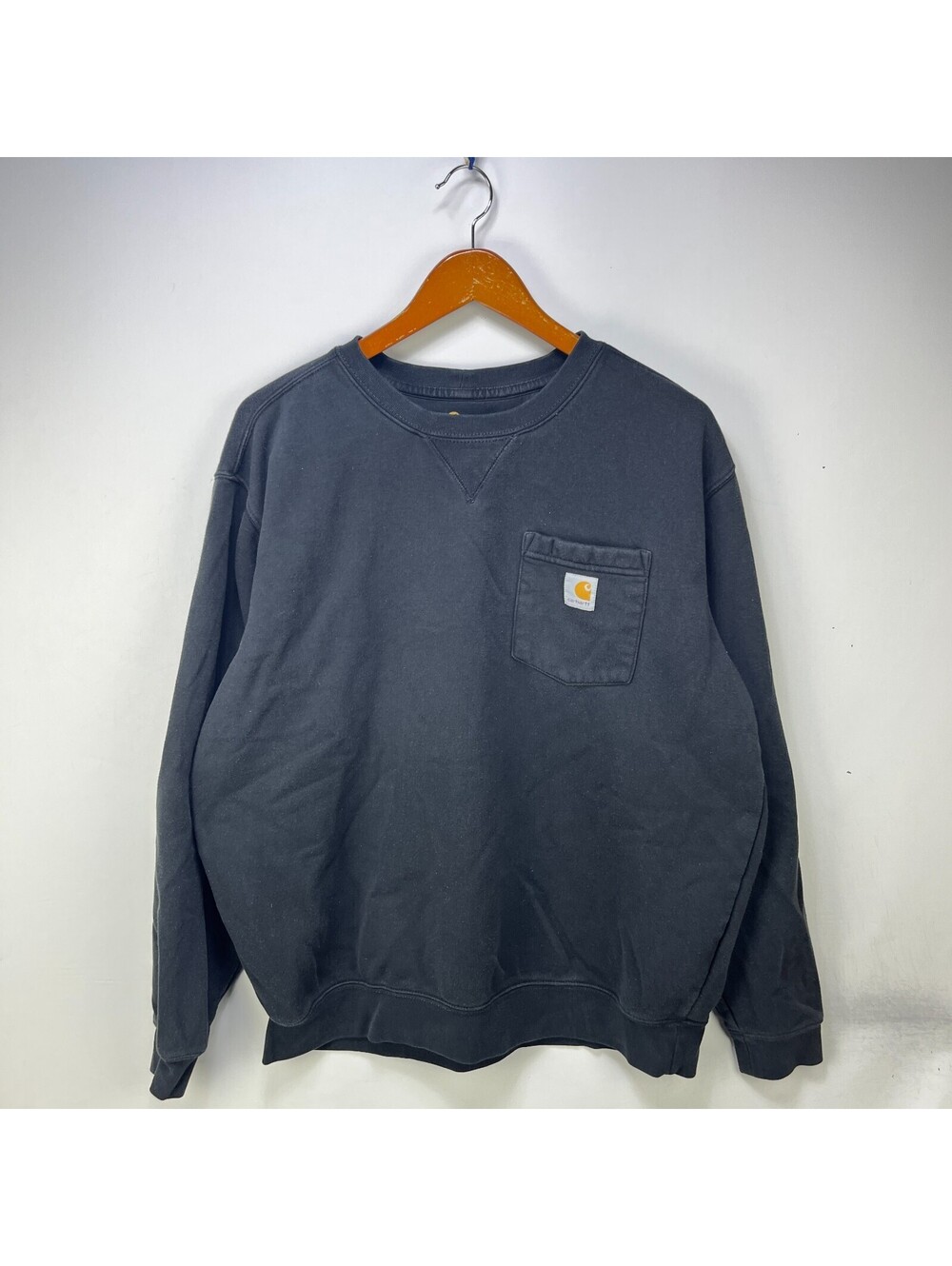 Vintage Carhartt Black Single Pocket Crewneck Sweatshirt L